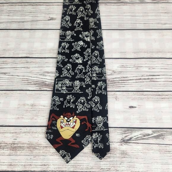 Looney Tunes Tasmanian Devil Vintage 1995 OS Black & White Taz - Picture 5 of 5